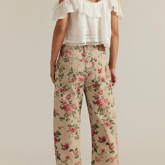 We The Free Deep Trance Printed Jeans Wallpaper Floral - Picture 3 of 4